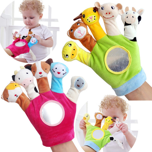 Baby Animal Hand Puppet Plush Toy Gloves
