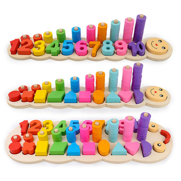 Early Childhood Education Wooden Logarithmic Board