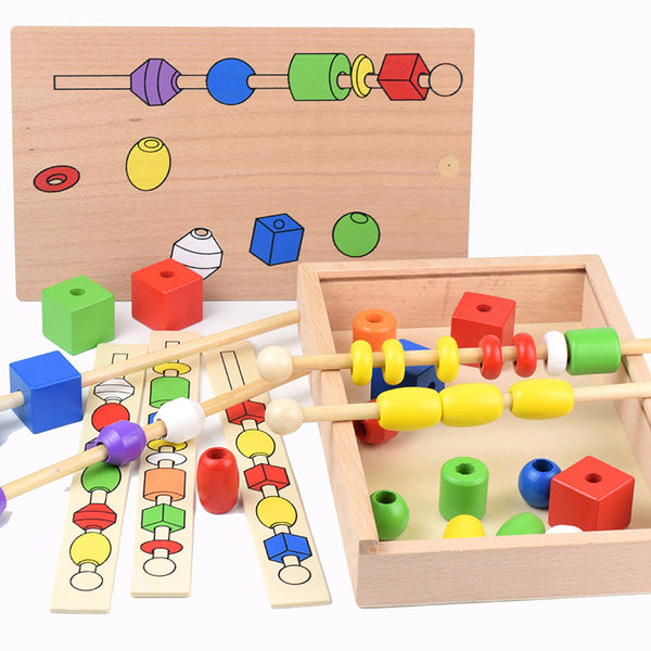 Children's educational beaded box educational toys