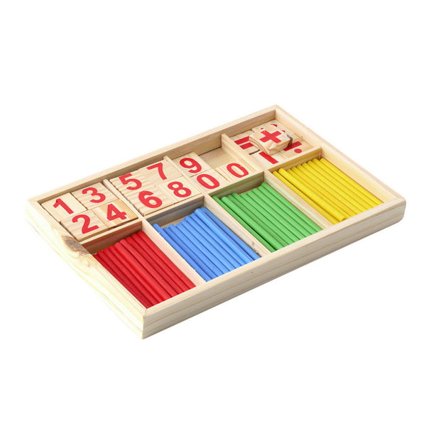 Montessori math counting sticks