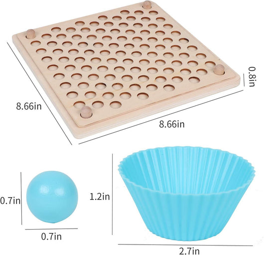 Montessori peg board toy