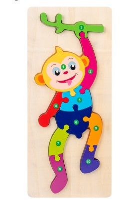 Educational 3D Wooden Puzzle for Children