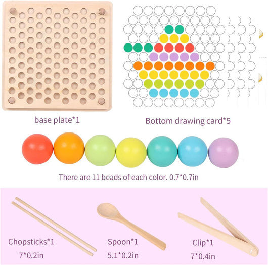 Montessori peg board toy