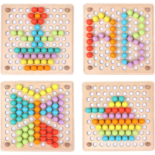 Montessori peg board toy