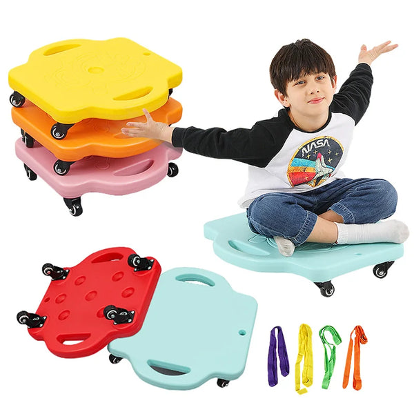 Sensory Integration Children Toys Mute Four-Wheeled Scooter Balance Training