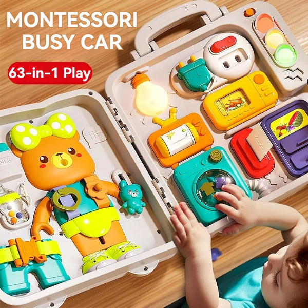 Sensory Busy Board Montessori Toys