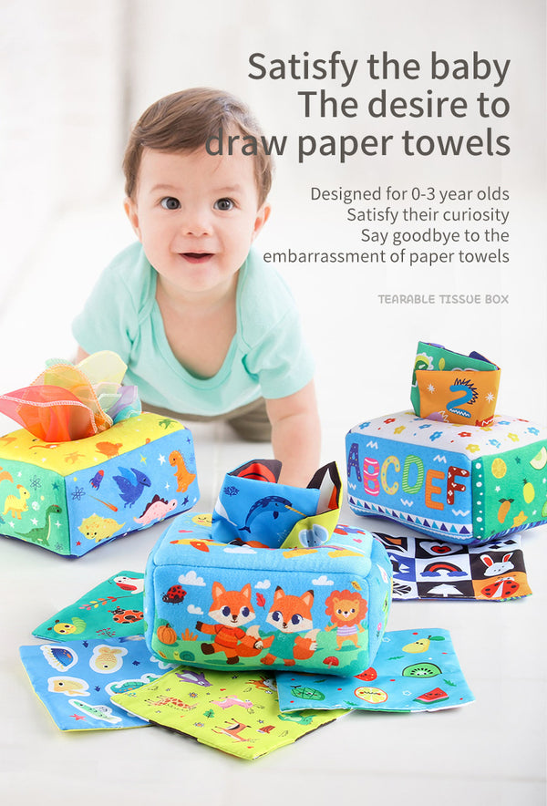 Baby Early Childhood Education for Baby Tear-proof Tissue Box Paper