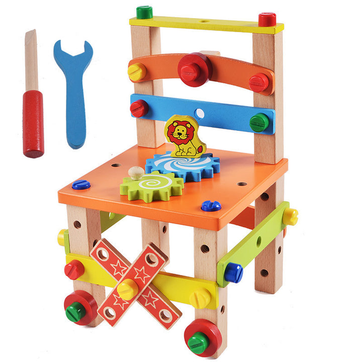  Nut Combination Building Block Multifunctional Tool Chair