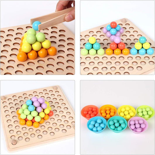 Montessori peg board toy