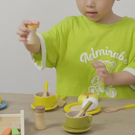 Simulation Afternoon Tea Suit Cake Dessert Tea Set Combination Girls Playing House Toys