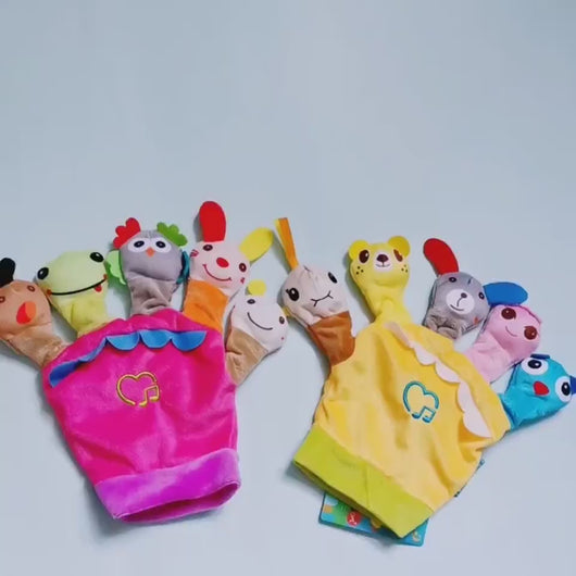 Baby Animal Hand Puppet Plush Toy Gloves